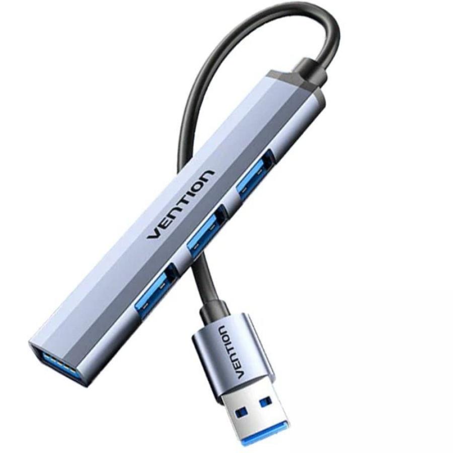 Hub USB 3.0 Vention CKOHB/ 4xUSB/ Gris