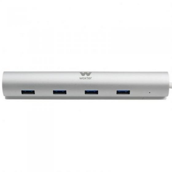 Hub USB 3.0 con Alimentación Externa Woxter HUB 73 PE26-142/ 7xUSB/ Gris