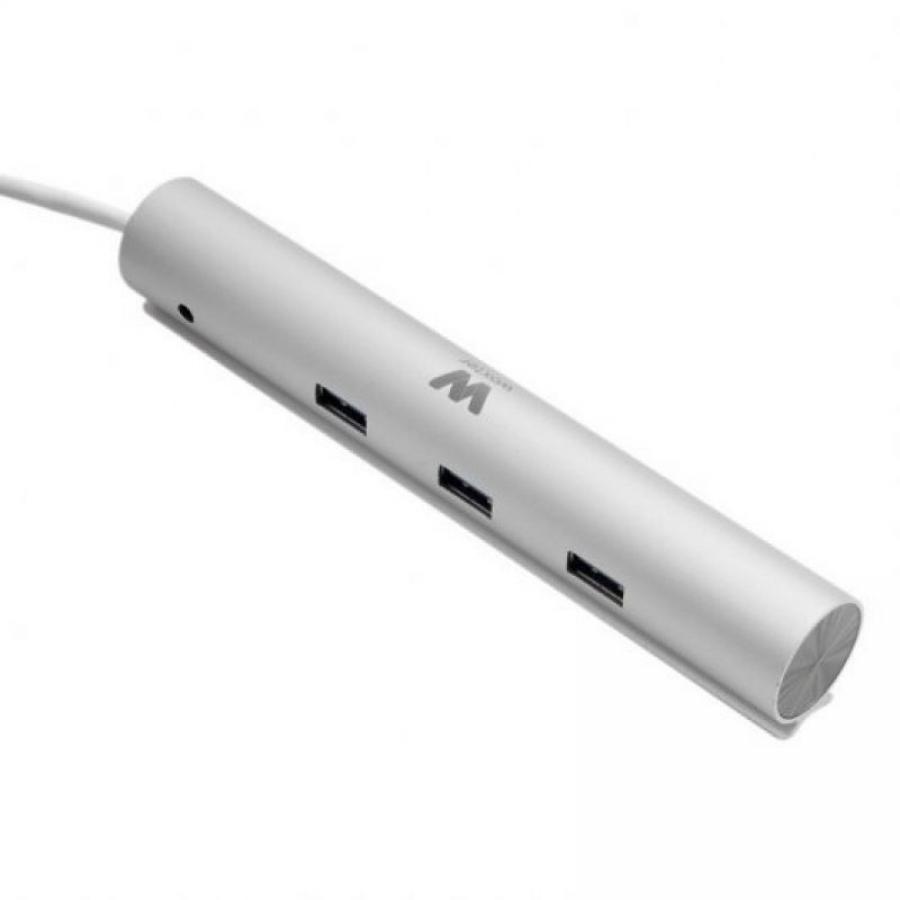 Hub USB 3.0 con Alimentación Externa Woxter HUB 73 PE26-142/ 7xUSB/ Gris