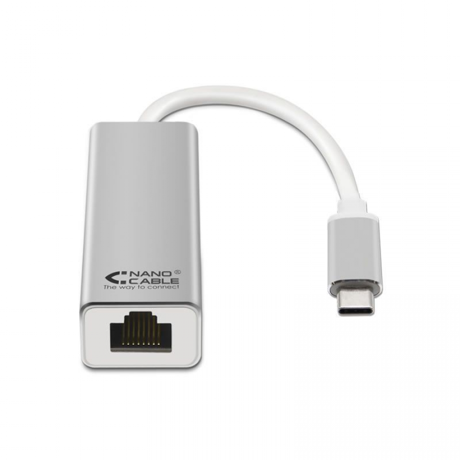 Nano Cable 10.16.4302 Conversor USB-C a USB 3.0/USB-C/HDMI Color Blanco 3 en 1
