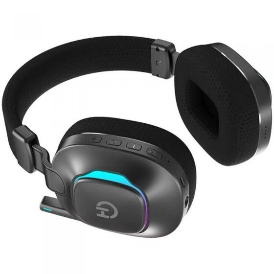 Auriculares Gaming Inalámbricos con Micrófono Hiditec Vortex ARGB/ Jack 3.5/ Bluetooth/ Negros