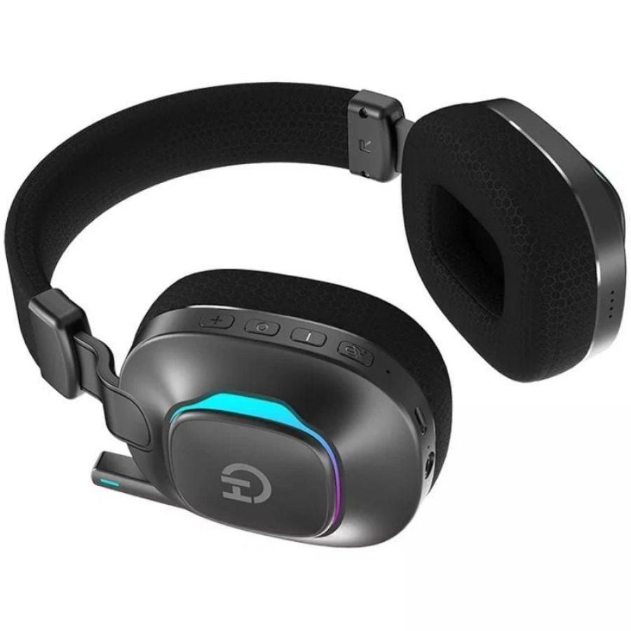 Auriculares Gaming Inalámbricos con Micrófono Hiditec Vortex ARGB/ Jack 3.5/ Bluetooth/ Negros