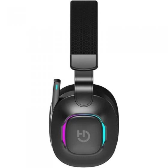 Auriculares Gaming Inalámbricos con Micrófono Hiditec Vortex ARGB/ Jack 3.5/ Bluetooth/ Negros