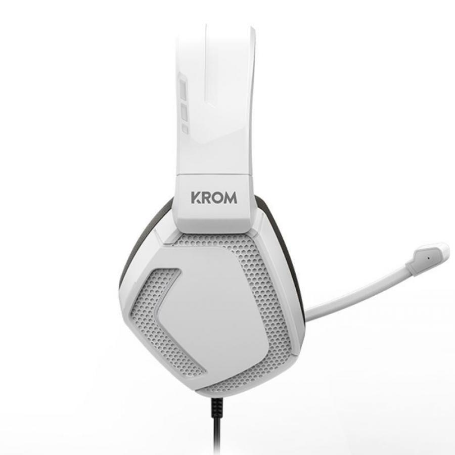 Auriculares Gaming con Micrófono Krom Kopa Pro/ Jack 3.5/ Blancos