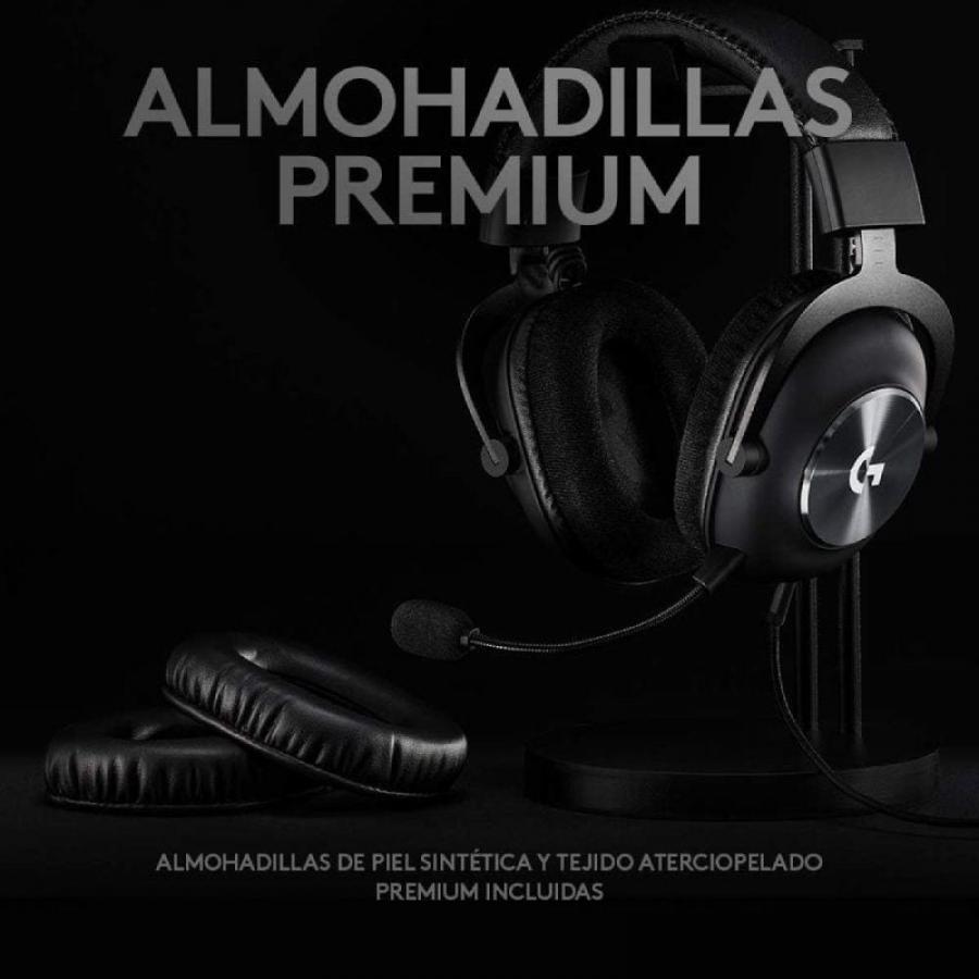 Auriculares Gaming con Micrófono Logitech G Pro X/ Jack 3.5/ USB/ Negros