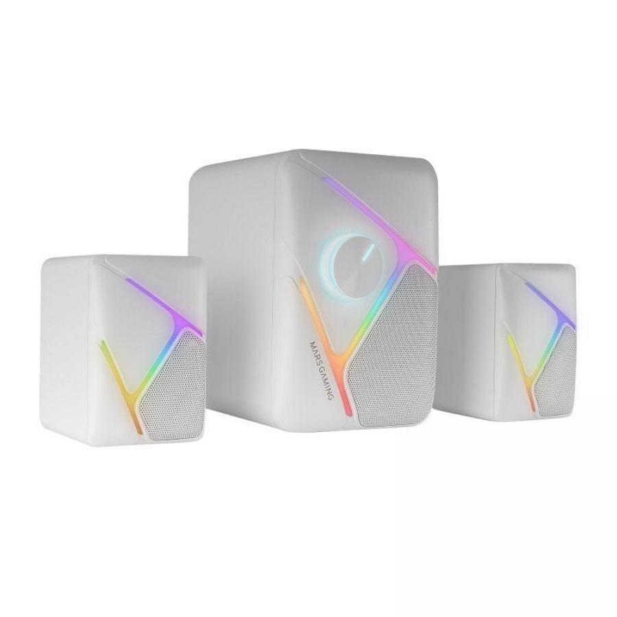Altavoces Mars Gaming MS-H21/ 35W/ 2.1/ Blancos