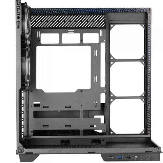 Caja Gaming Torre Mars Gaming MC-3GFPRO/ Cristal Cromado