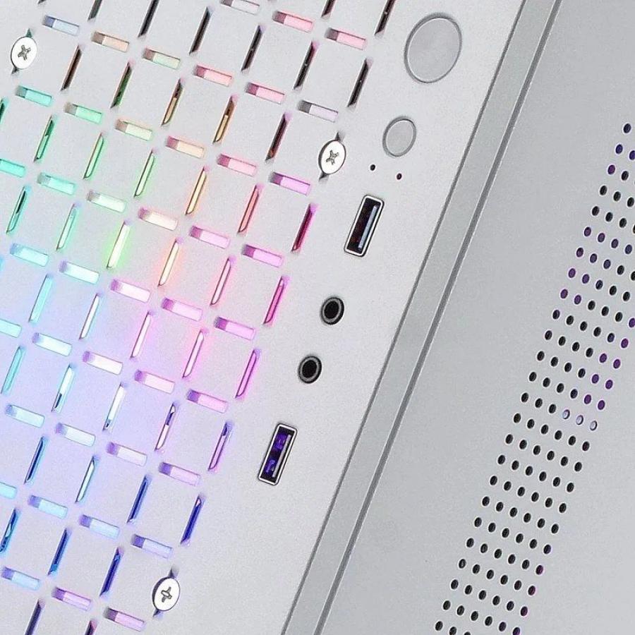 Caja Gaming Minitorre Mars Gaming MC-CORE/ Blanca