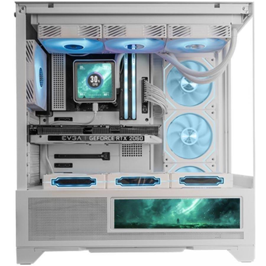 Caja Gaming Semitorre Mars Gaming MC-LCDX/ Blanca