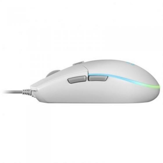 Ratón Gaming Mars Gaming MMGW/ Hasta 3200 DPI/ Blanco