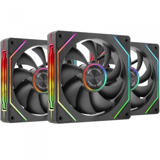 Pack 3 Ventiladores Mars Gaming MF-LINKFINITYKIT2/ 12cm/ ARGB