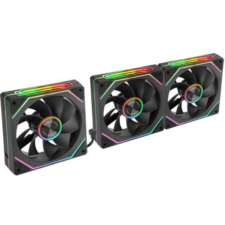 Pack 3 Ventiladores Invertidos Mars Gaming MF-LINKFINITYKIT2R/ 12cm/ ARGB