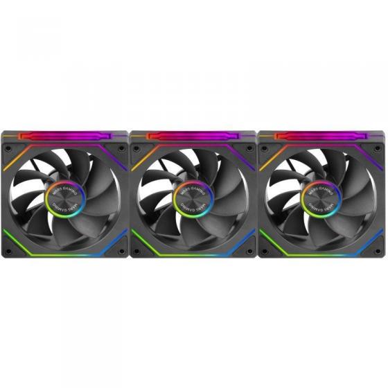 Pack 3 Ventiladores Invertidos Mars Gaming MF-LINKFINITYKIT2R/ 12cm/ ARGB