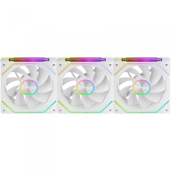 Pack 3 Ventiladores Invertidos Mars Gaming MF-LINKFINITYKIT2R/ 12cm/ ARGB/ Blancos