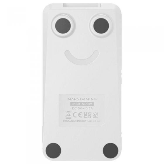 Control Deck Mars Gaming MSD-NEO/ 15 Teclas LCD/ 1 Rueda/ 2 Botones/ Blanco