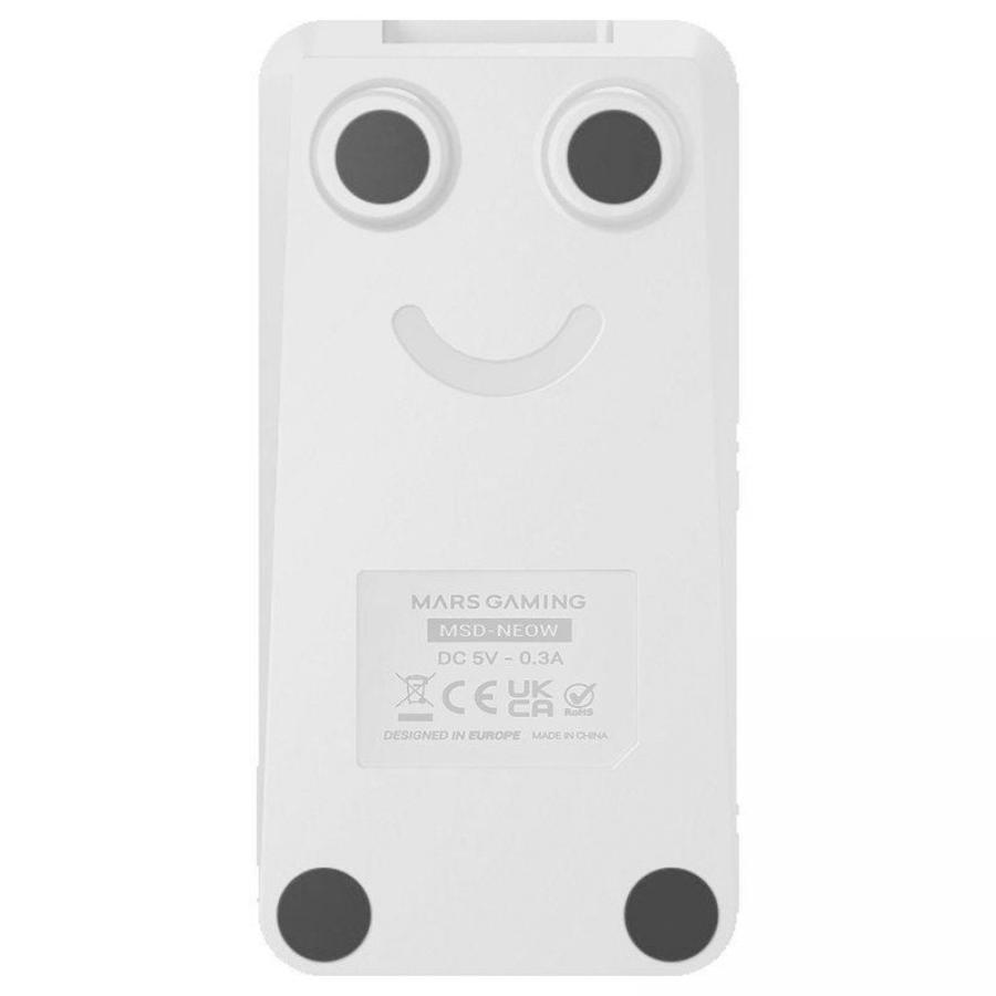 Control Deck Mars Gaming MSD-NEO/ 15 Teclas LCD/ 1 Rueda/ 2 Botones/ Blanco