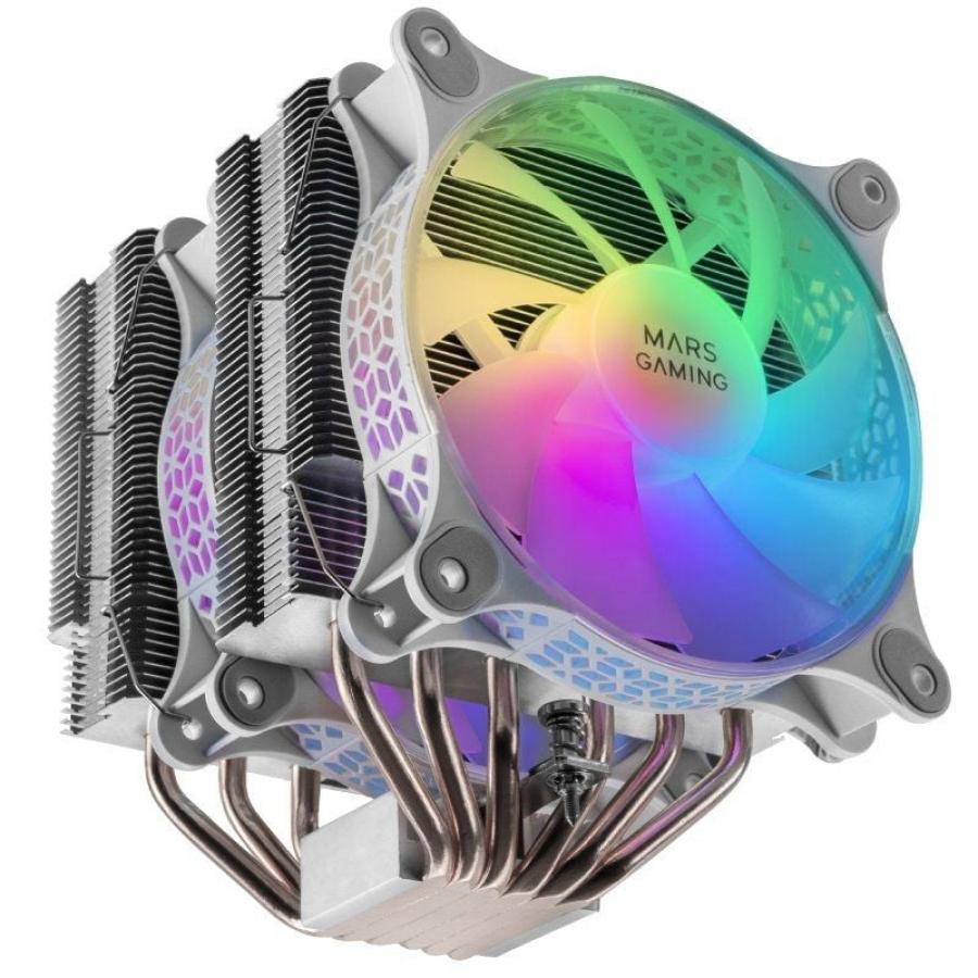 Ventilador con Disipador Mars Gaming MCPU-XTW/ 12cm/ Blanco