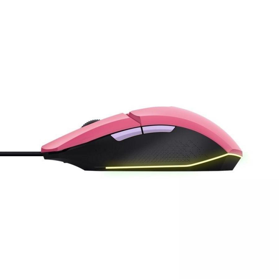 Ratón Gaming Trust Gaming GXT 109 Felox/ Hasta 6400 DPI/ Rosa