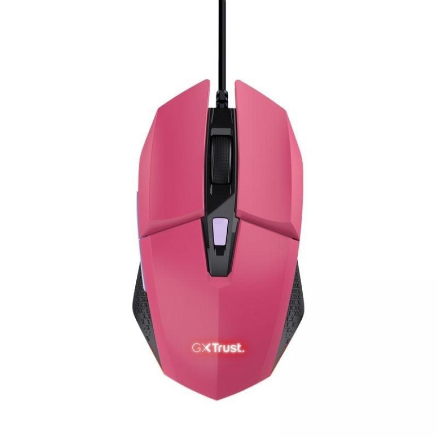 Ratón Gaming Trust Gaming GXT 109 Felox/ Hasta 6400 DPI/ Rosa