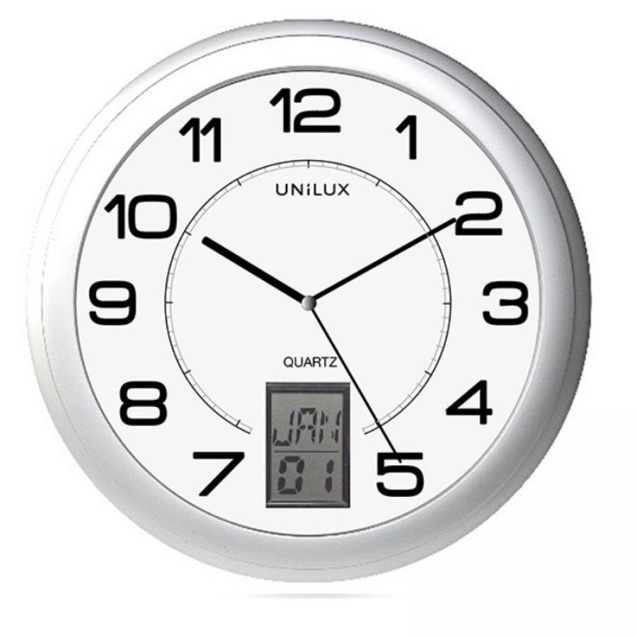 Reloj de Pared Unilux Instinct/ Gris - Imagen 1