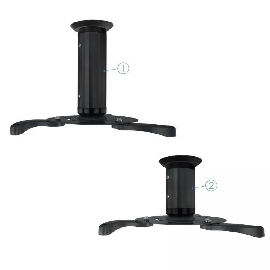 Soporte de Techo para Proyector TooQ PJ1010TN-B/ Inclinable/ Giratorio/ hasta 10kg