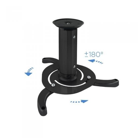 Soporte de Techo para Proyector TooQ PJ1010TN-B/ Inclinable/ Giratorio/ hasta 10kg