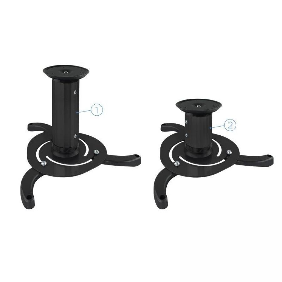 Soporte de Techo para Proyector TooQ PJ1010TN-B/ Inclinable/ Giratorio/ hasta 10kg