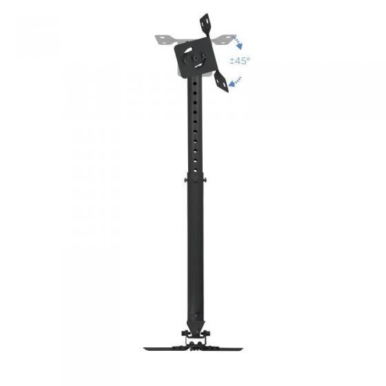 Soporte de Techo para Proyector TooQ PJ3030TN-B/ Inclinable/ Giratorio/ Nivelable/ hasta 20kg
