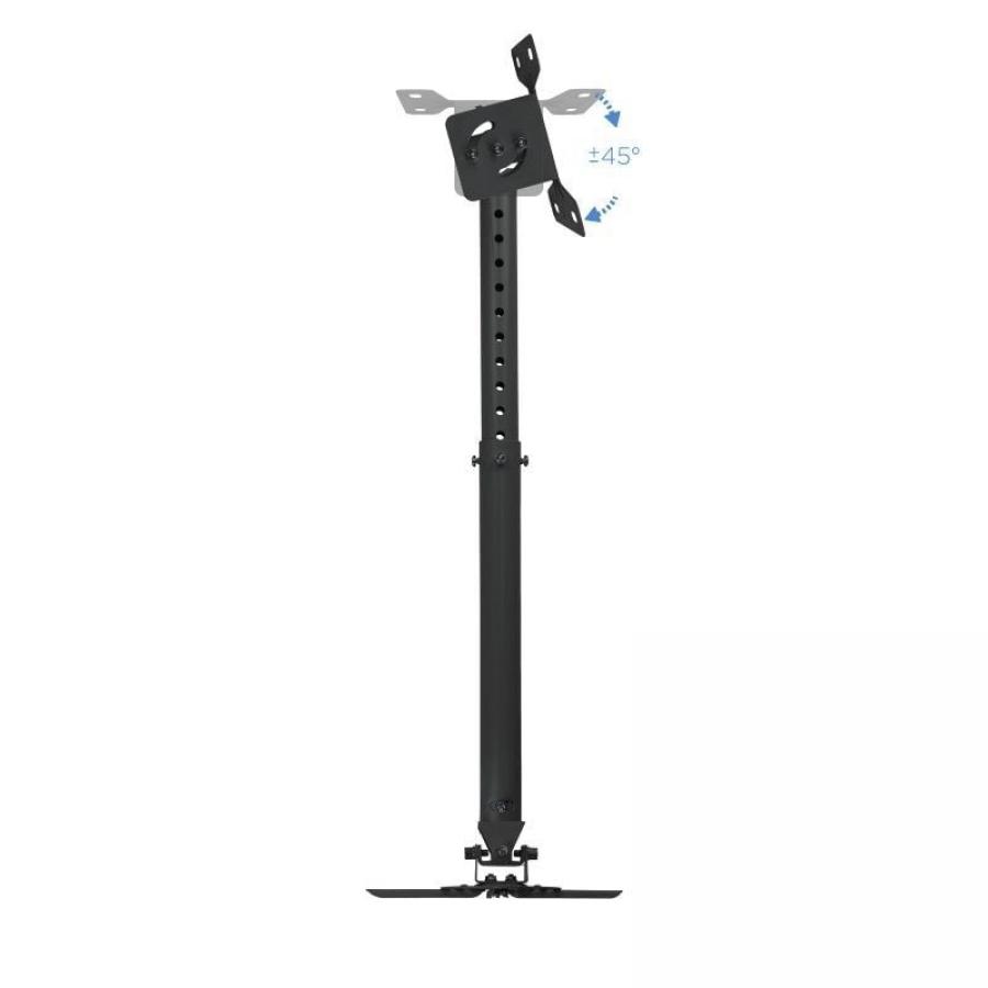 Soporte de Techo para Proyector TooQ PJ3030TN-B/ Inclinable/ Giratorio/ Nivelable/ hasta 20kg
