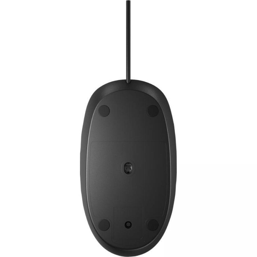 Ratón HP 128/ Hasta 1200 DPI/ Negro