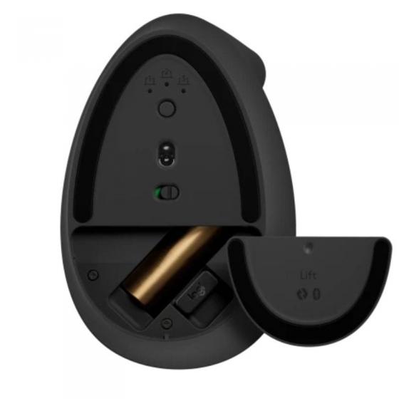 Ratón Vertical Inalámbrico por Bluetooth/ 2.4GHz Logitech Lift Vertical Ergonomic Mouse/ Hasta 4000 DPI/ Grafito