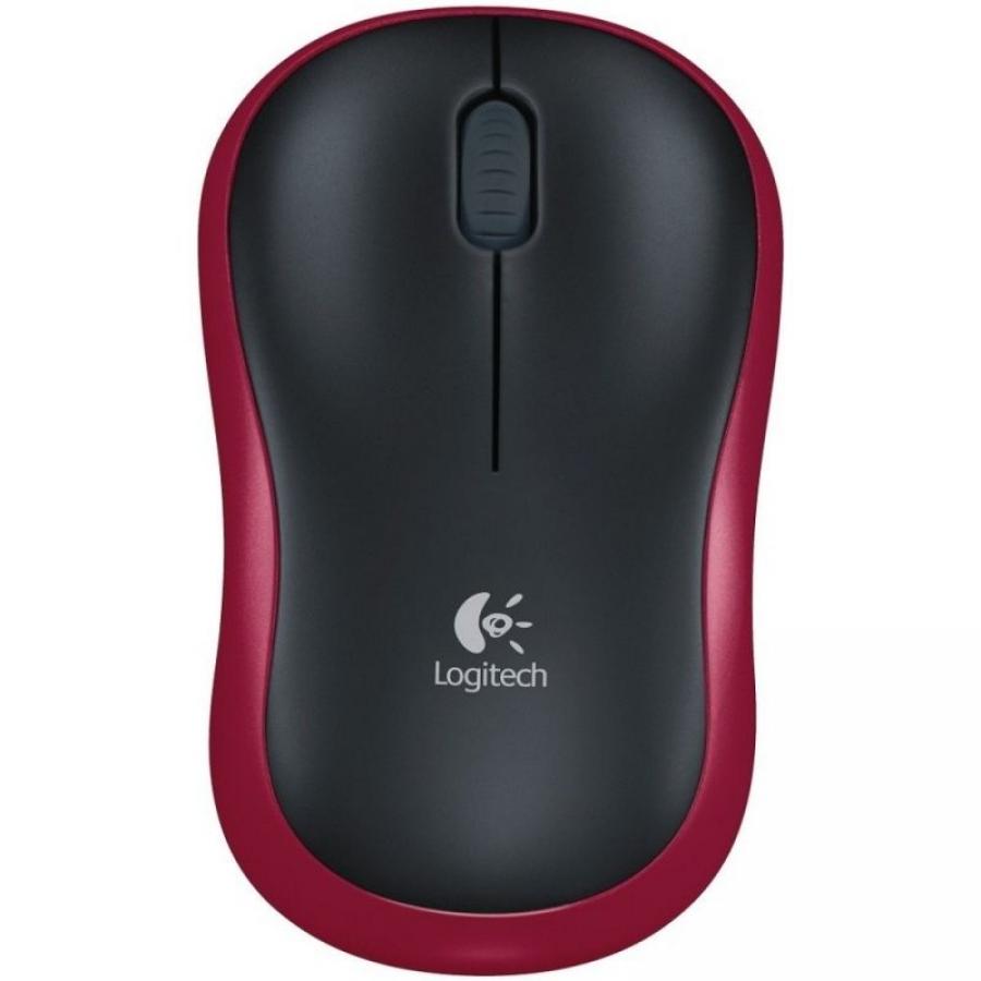 Ratón Inalámbrico Logitech M185/ Hasta 1000 DPI/ Rojo