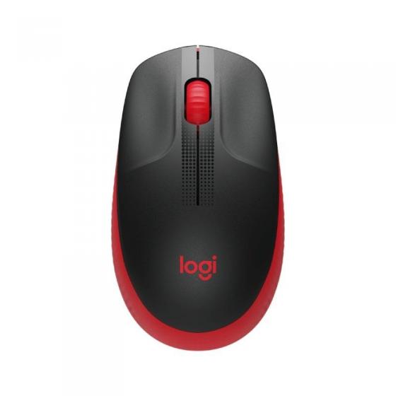 Ratón Inalámbrico Logitech M190/ Hasta 1000 DPI/ Rojo