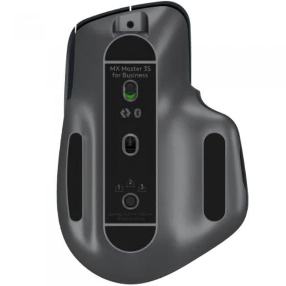 Ratón Ergonómico Inalámbrico por Bluetooth Logitech MX Master 3S For Business/ Batería recargable/ Hasta 8000 DPI/ Grafito
