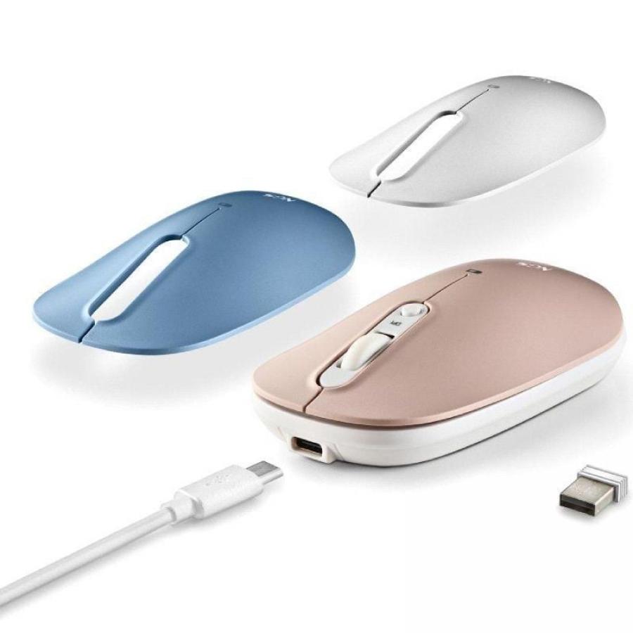 Ratón Inalámbrico por Bluetooth NGS Shell-RB/ Batería recargable/ Hasta 1600 DPI/ Azul/ Blanco/ Rosa