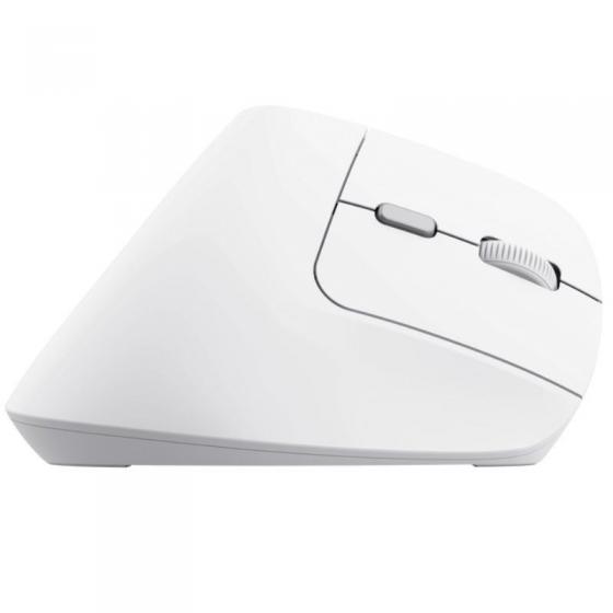 Ratón Vertical Inalámbrico Trust Bayo II/ Batería recargable/ Hasta 2400 DPI/ Blanco