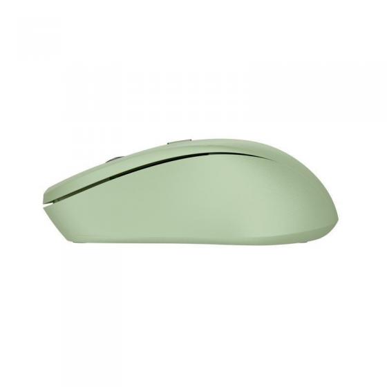 Ratón Inalámbrico Trust Mydo Silent Wireless/ Hasta 1800 DPI/ Verde