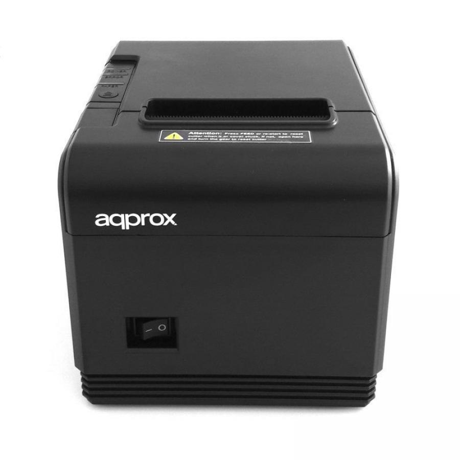 Impresora de Tickets Approx appPOS80AM/ Térmica/ Ancho papel 80mm/ USB-RS232/ Negra - Imagen 2