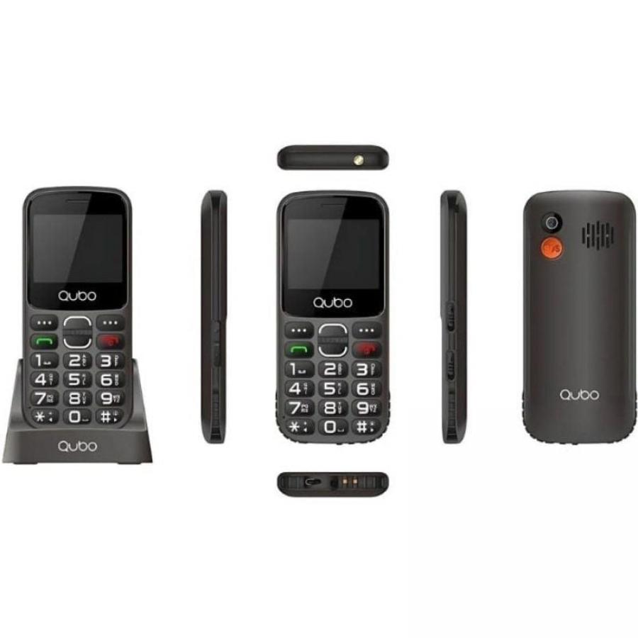 Teléfono Móvil Qubo X-230BKC 4G para Personas Mayores/ Negro