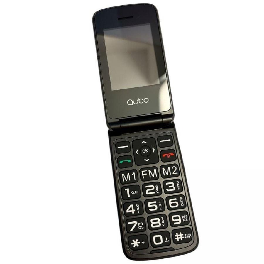 Teléfono Móvil Qubo X-247 4G para Personas Mayores/ Negro