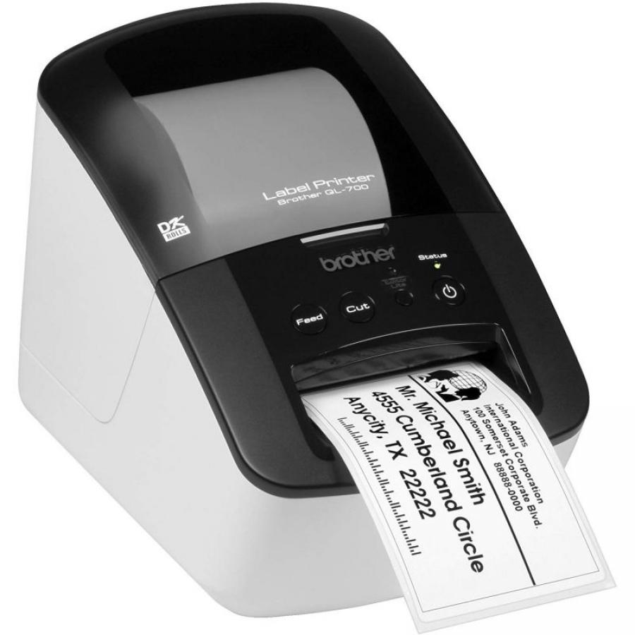 Impresora de Etiquetas Brother QL-700/ Térmica/ Ancho etiqueta 62mm/ USB/ Blanca y Negra - Imagen 2