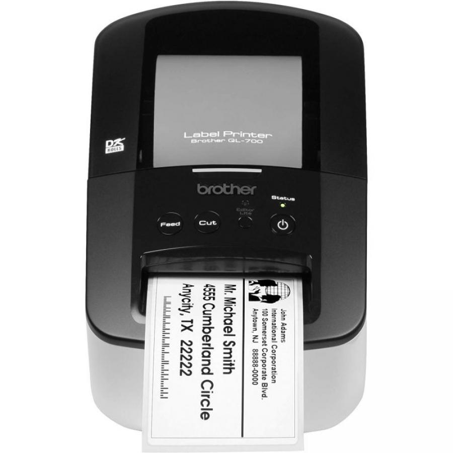 Impresora de Etiquetas Brother QL-700/ Térmica/ Ancho etiqueta 62mm/ USB/ Blanca y Negra - Imagen 3