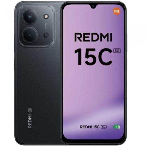 Smartphone Xiaomi Redmi 15C 4GB/ 128GB/ 6.9'/ 5G/ Negro