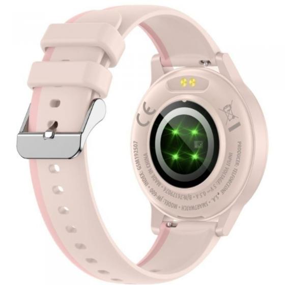 Forever Smartwatch IGo Watch 4 JW-600 Notificaciones/ Frecuencia Cardiaca/ Rosa