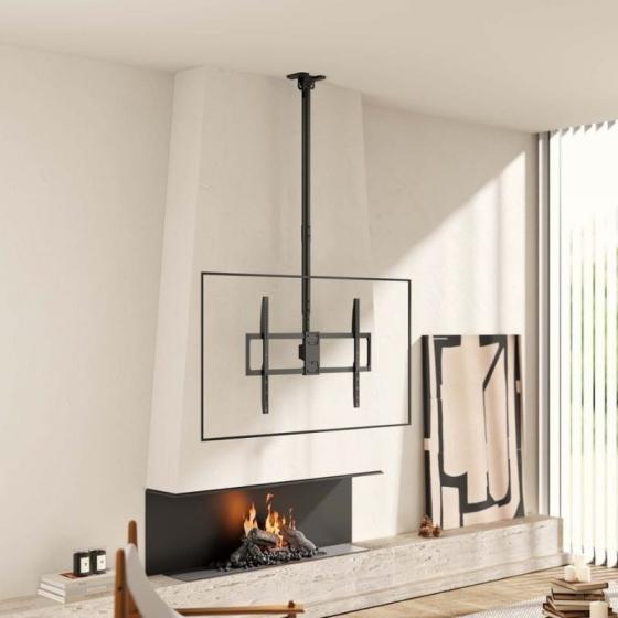 Soporte de Techo Inclinable/ Giratorio/ Nivelable/ Extensible Aisens CT100TSLE-393 para TV de 50-100'/ hasta 80kg