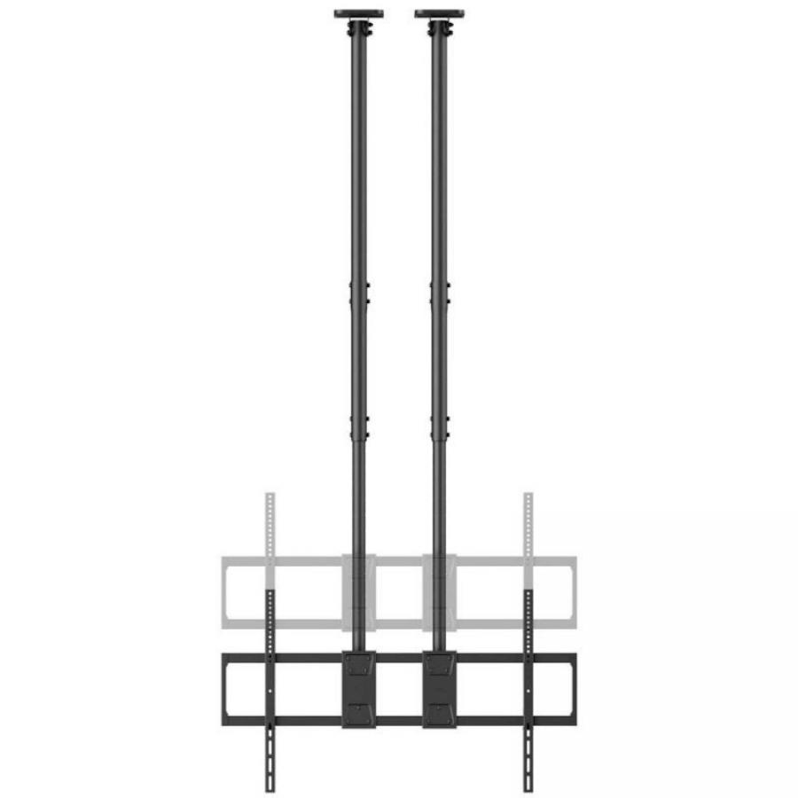 Soporte de Techo Inclinable/ Giratorio/ Nivelable Aisens CT120TLE-395 para TV de 60-120'/ hasta 120kg