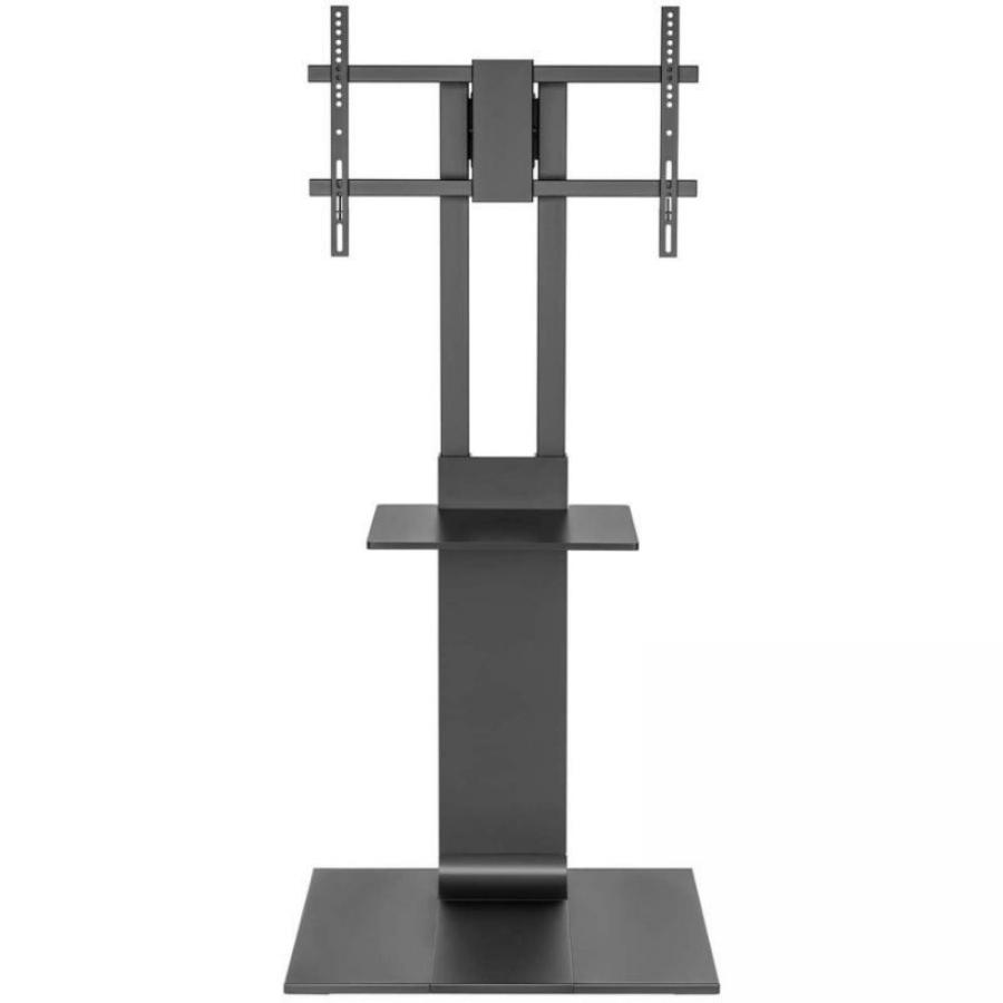 Soporte de Suelo Inclinable/ Giratorio con Bandeja DVD Aisens FT86TSE-399 para TV de 37-86'/ hasta 50kg