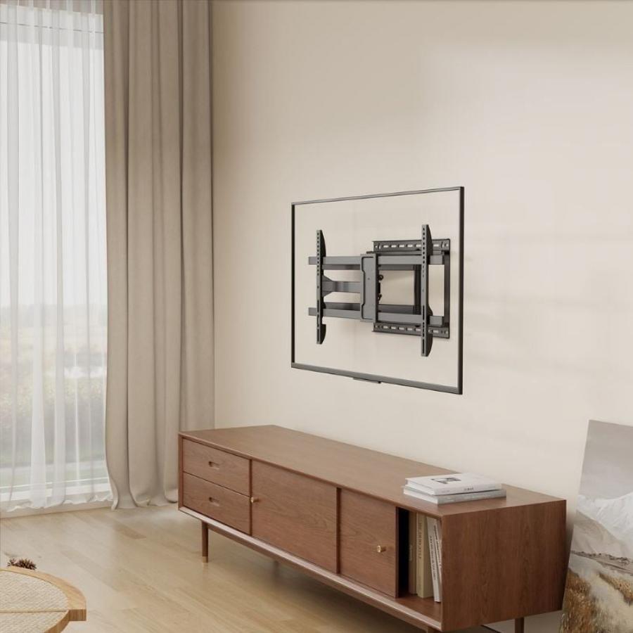 Soporte de Pared Inclinable/ Giratorio/ Nivelable Aisens WT80TSLE-419 para TV de 43-80'/ hasta 50kg