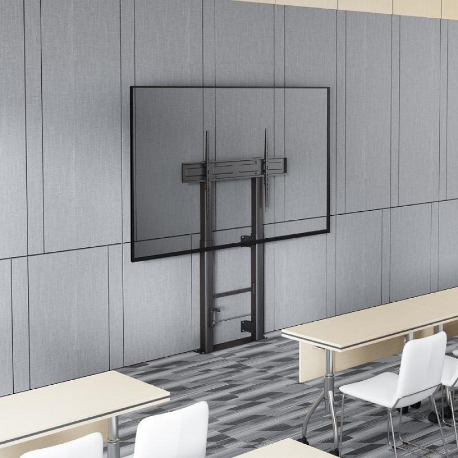Soporte de Suelo Giratorio/ Inclinable/ Nivelable Aisens FWF100E-351 para TV de 60-100'/ hasta 120kg