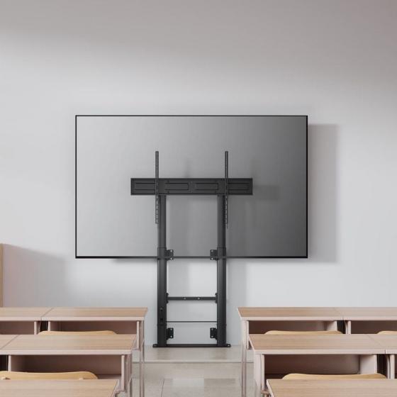 Soporte de Suelo Giratorio/ Inclinable/ Nivelable Aisens FWF100E-351 para TV de 60-100'/ hasta 120kg